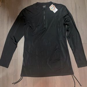 Black Swim Cover-Up UPF 50+